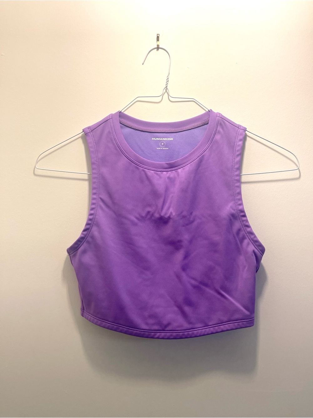 Humankind Lavender Cropped Swim Tank
